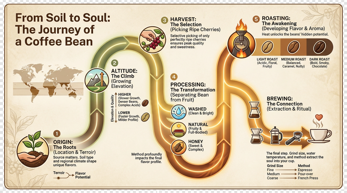 From Soil to Soul: The Journey of a Coffee Bean