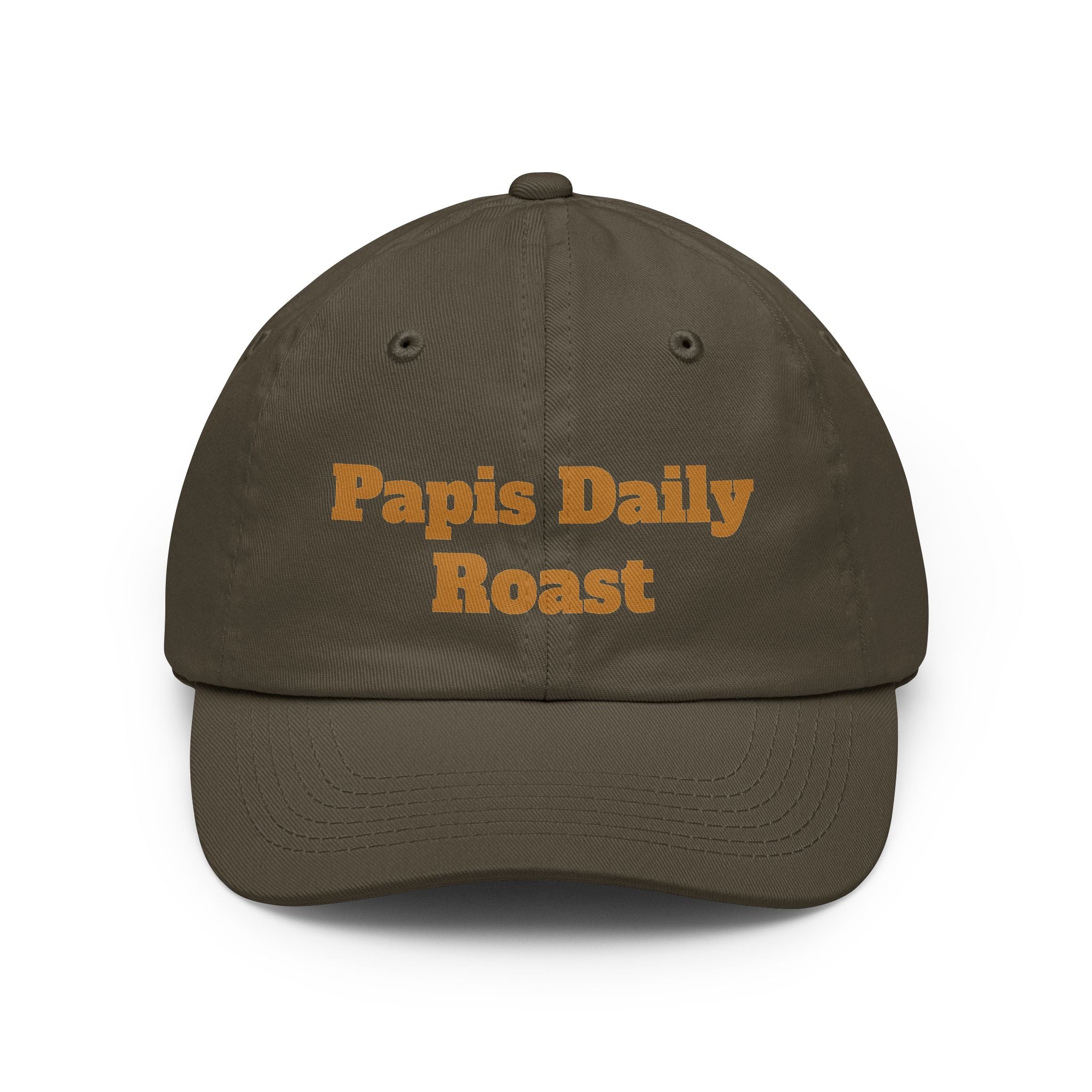 Dad Hat — "Papi’s Daily Roast" Embroidered Coffee Lover Cap