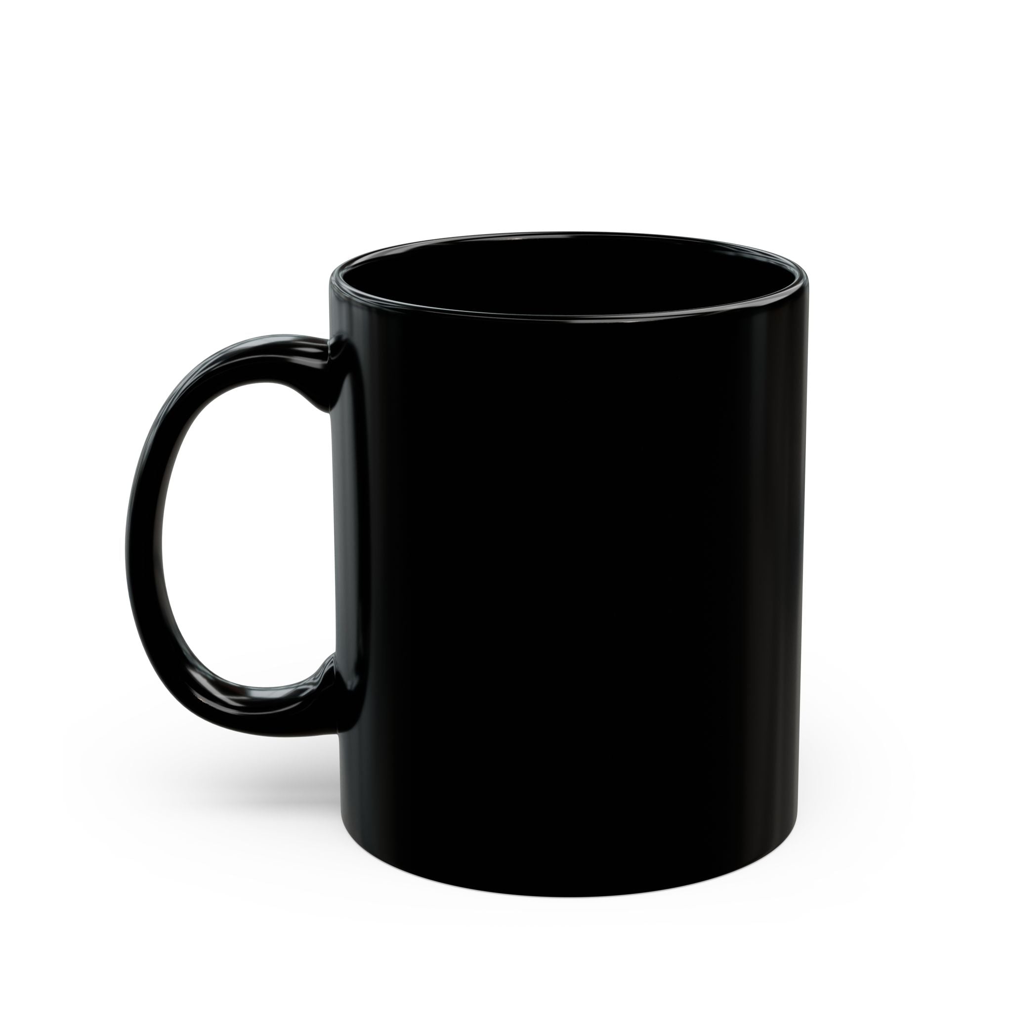 Retro Coffee Mug — "Always Daily Roast" Black Ceramic Coffee Cup (11oz/15oz)
