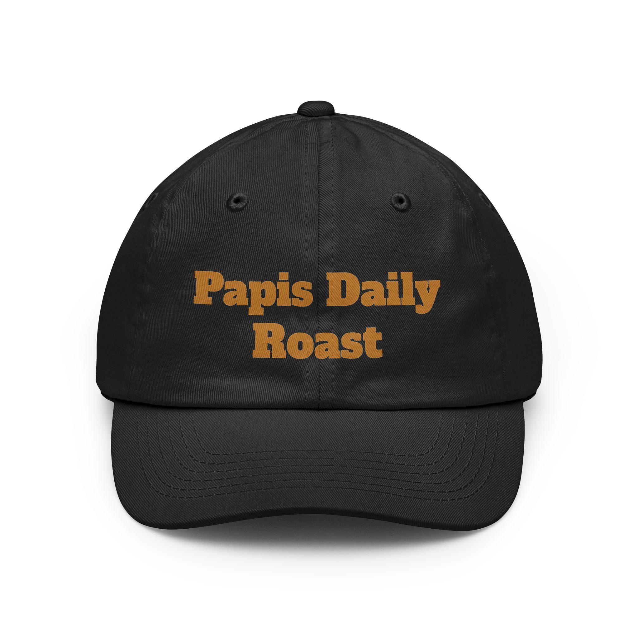 Dad Hat — "Papi’s Daily Roast" Embroidered Coffee Lover Cap