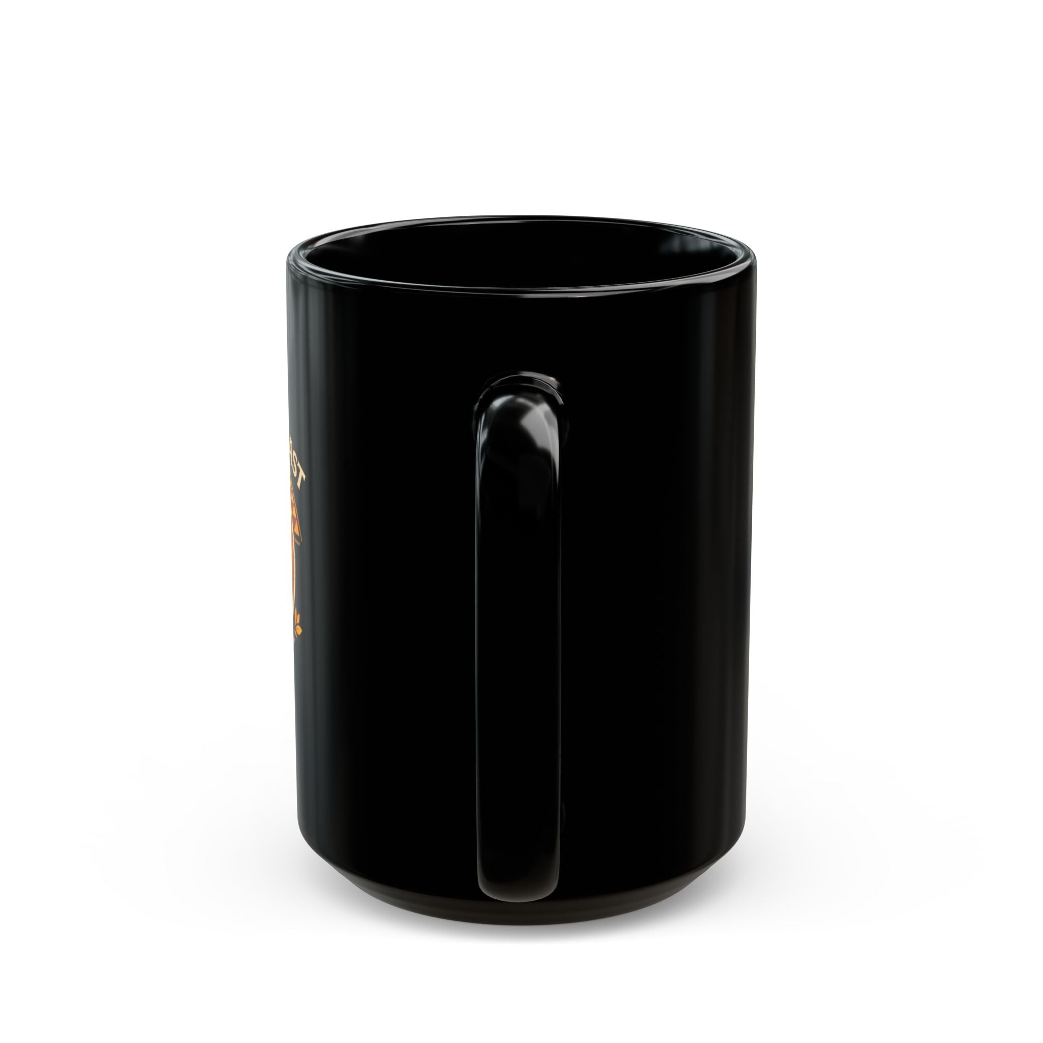 Retro Coffee Mug — "Always Daily Roast" Black Ceramic Coffee Cup (11oz/15oz)