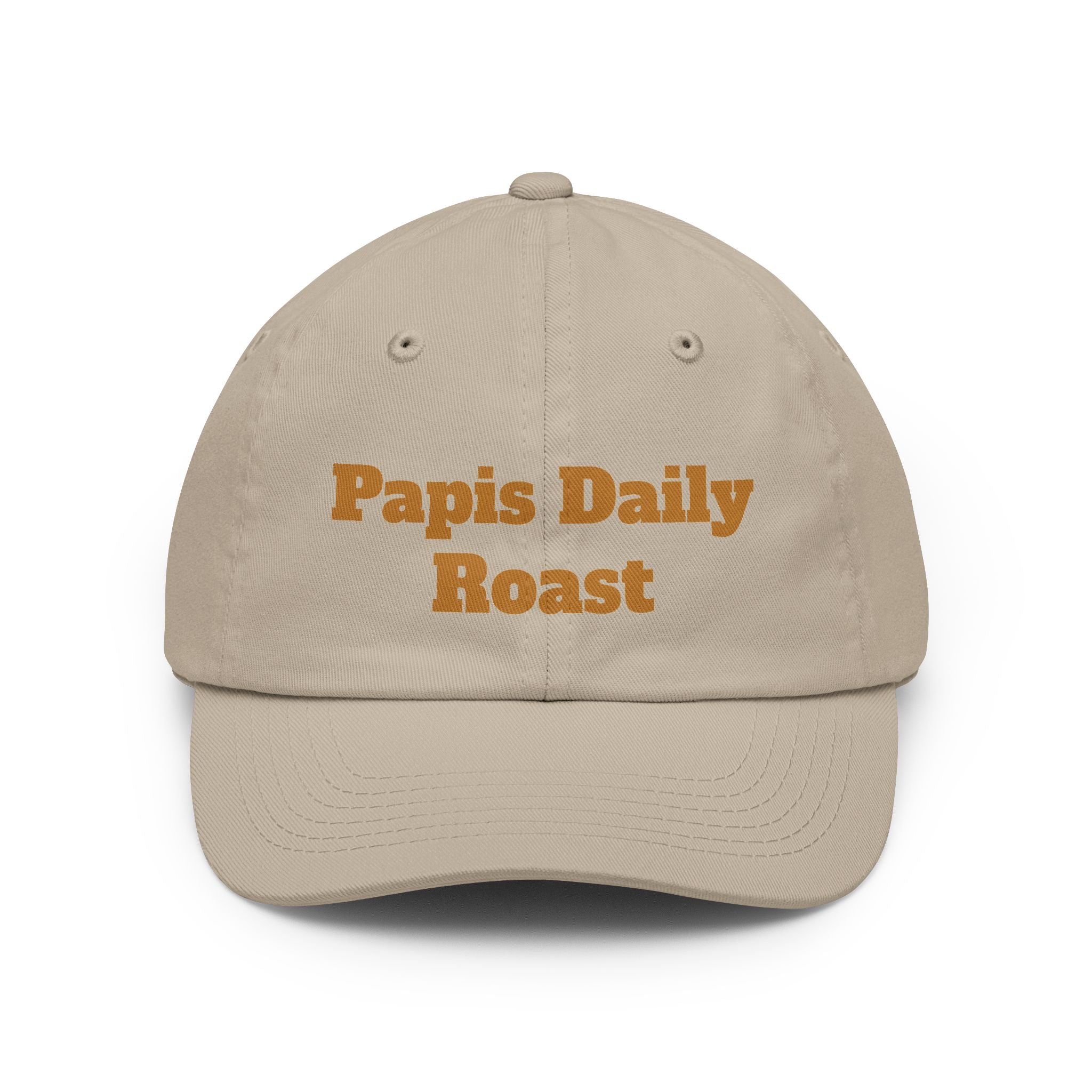 Dad Hat — "Papi’s Daily Roast" Embroidered Coffee Lover Cap