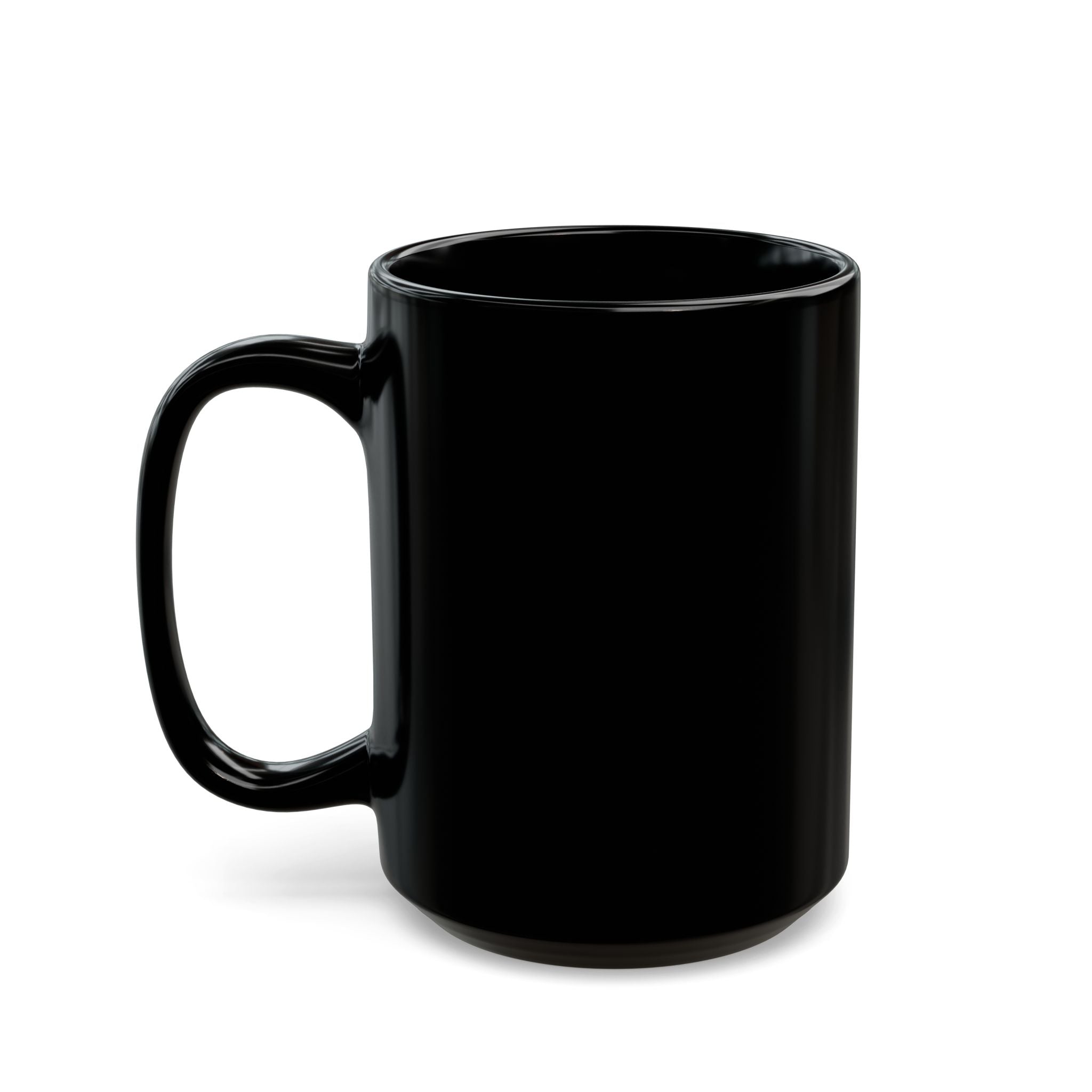 Retro Coffee Mug — "Always Daily Roast" Black Ceramic Coffee Cup (11oz/15oz)