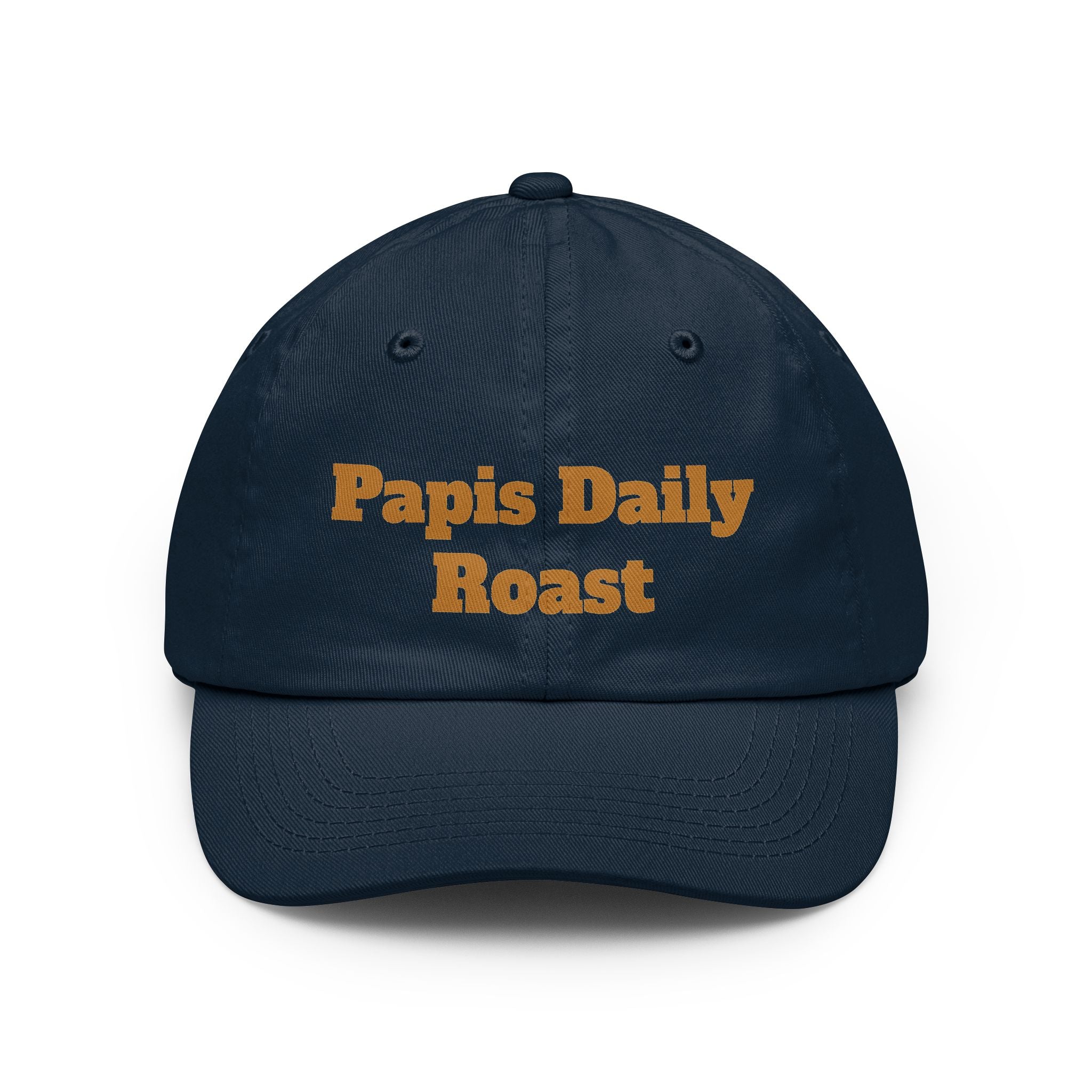 Dad Hat — "Papi’s Daily Roast" Embroidered Coffee Lover Cap