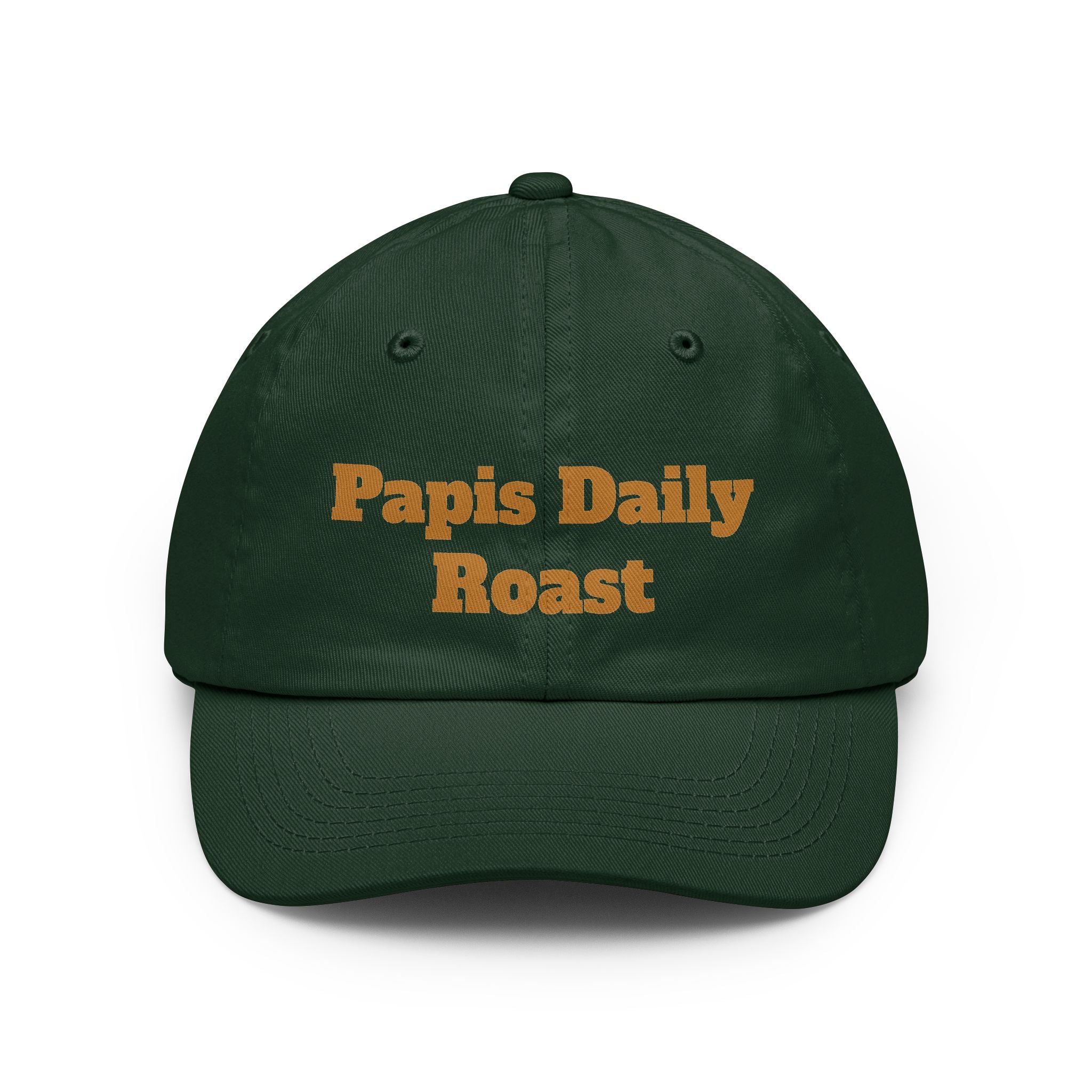 Dad Hat — "Papi’s Daily Roast" Embroidered Coffee Lover Cap