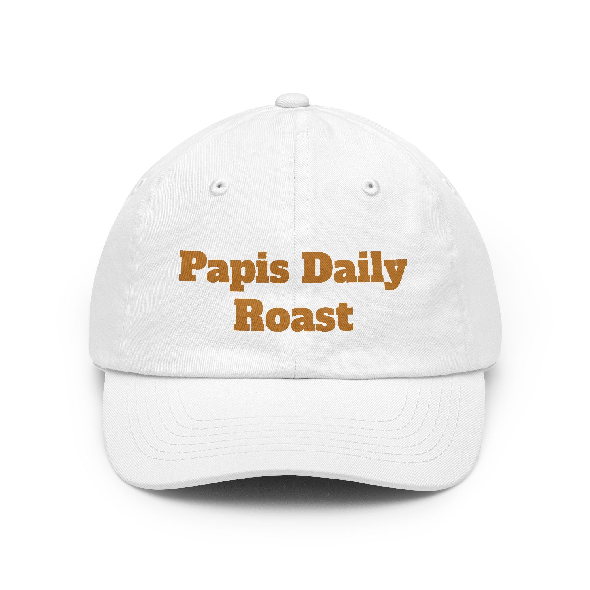 Dad Hat — "Papi’s Daily Roast" Embroidered Coffee Lover Cap