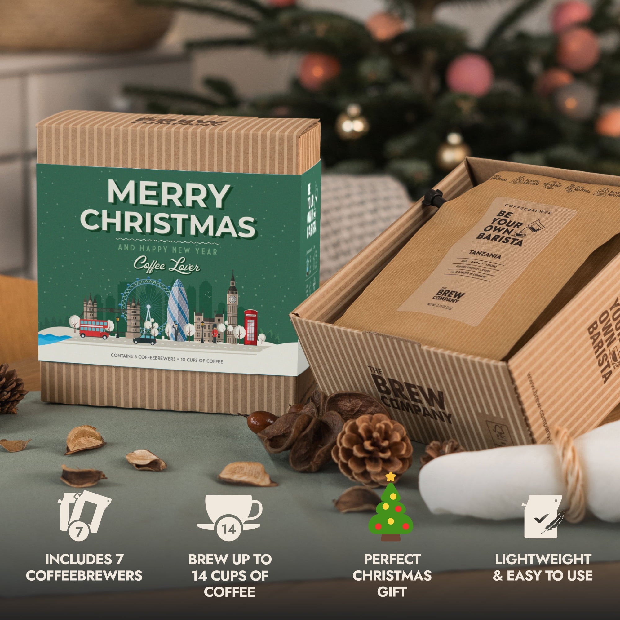 MERRY CHRISTMAS SPECIALTY COFFEE GIFT BOX