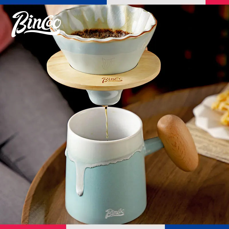 Pour Over Coffee Ceramic Coffee Pot Set, 200-400ml